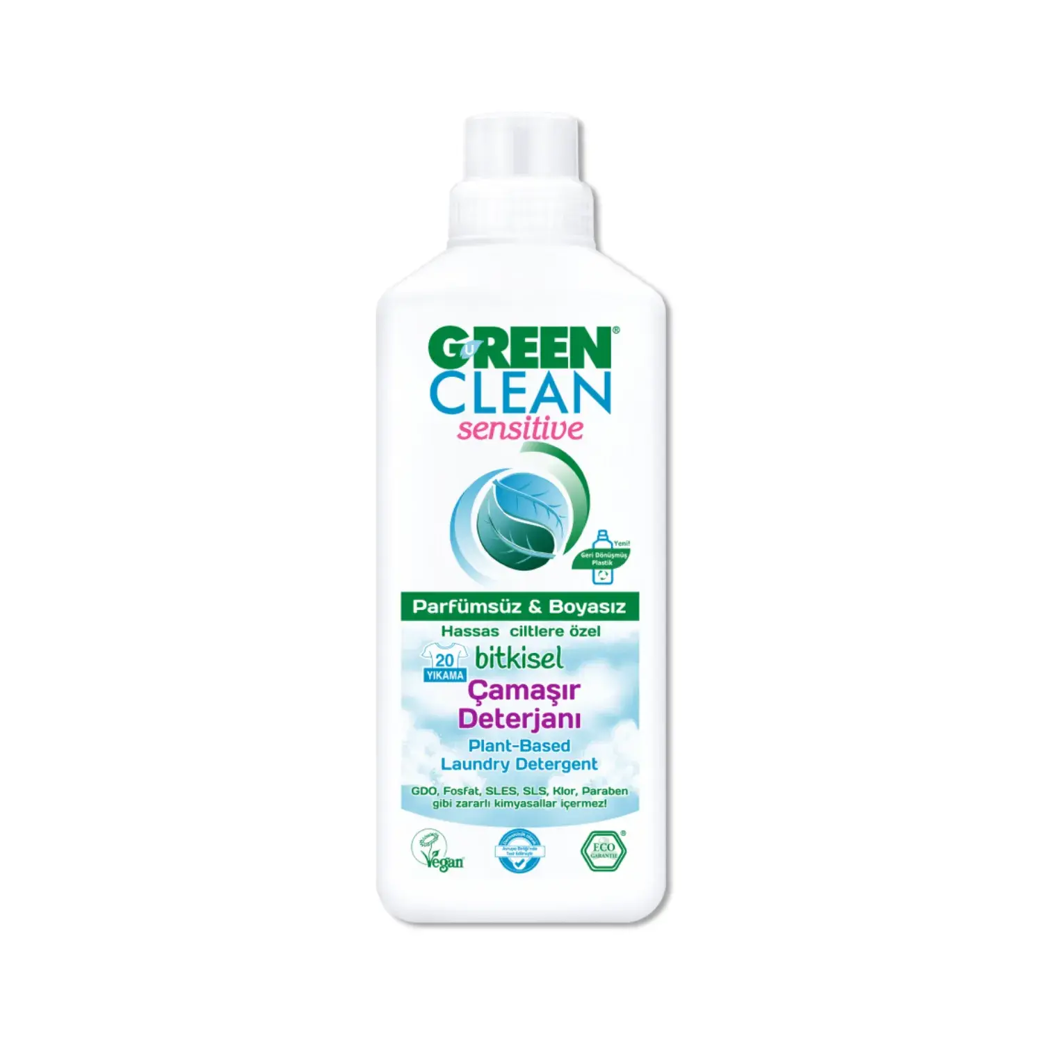 U Green Clean Sensitive Sıvı Çamaşır Deterjanı 1 L