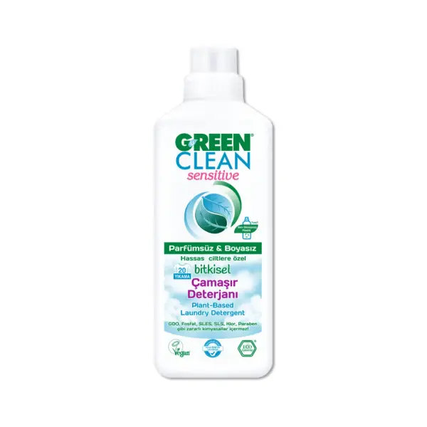 U Green Clean Sensitive Sıvı Çamaşır Deterjanı 1 L