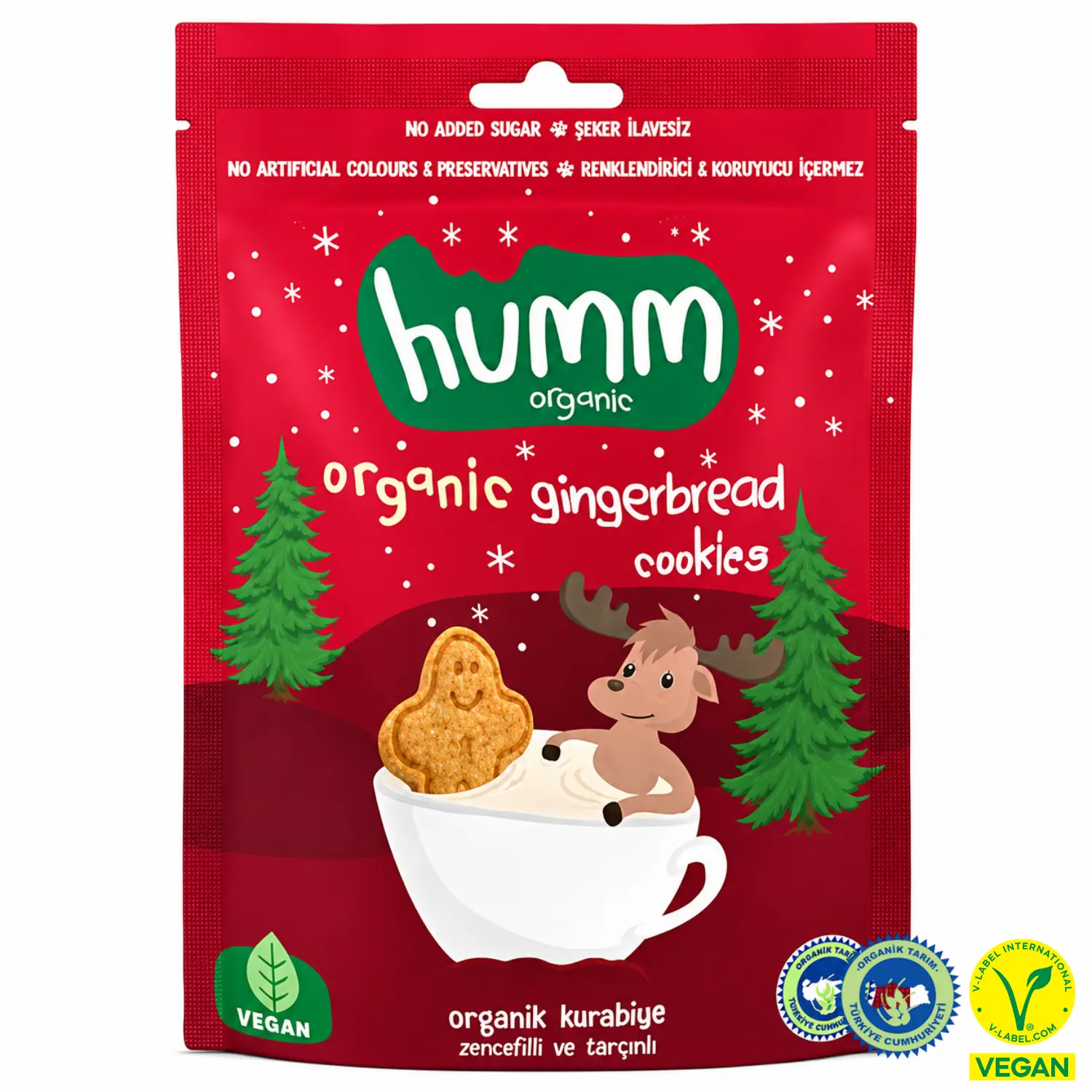 Humm Organik Zencefilli Tarçınlı Vegan Kurabiye 55 g