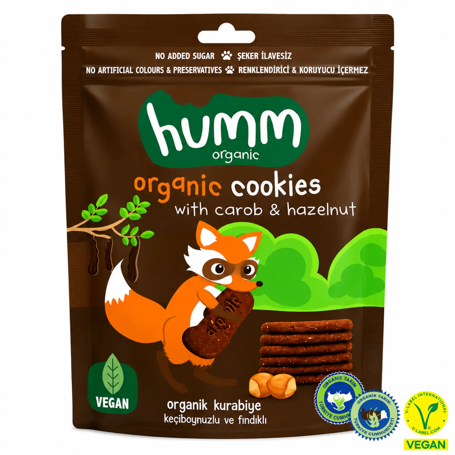 Humm Organik Keçiboynuzlu Fındıklı Kurabiye - 55 gr