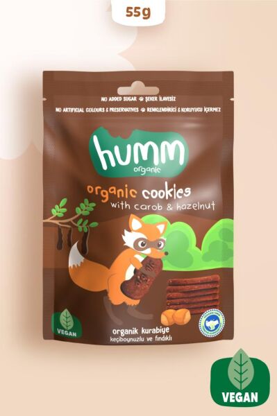Humm Organik Keçiboynuzlu Fındıklı Kurabiye - 55 gr