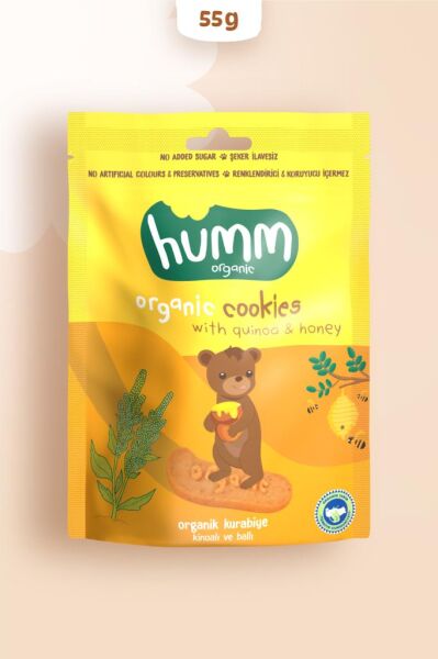 Humm Organik Ballı Ve Kinoalı Kurabiye 55 gr