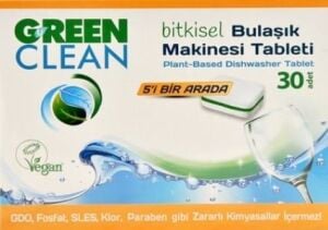 U Green Clean Bulaşık Makine Tableti 30 AD