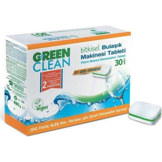 U Green Clean Bulaşık Makine Tableti 30 AD