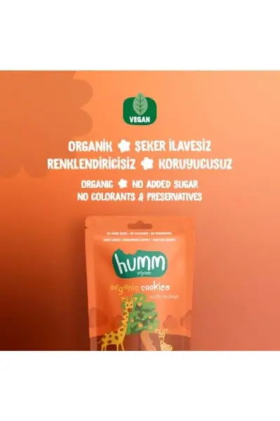 Humm Organik Portakallı Kurabiye 55 Gr ürün görseli