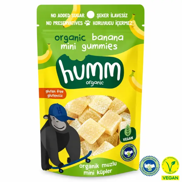 Humm Organik Glutensiz Vegan Muzlu Mini Küpler - 30g