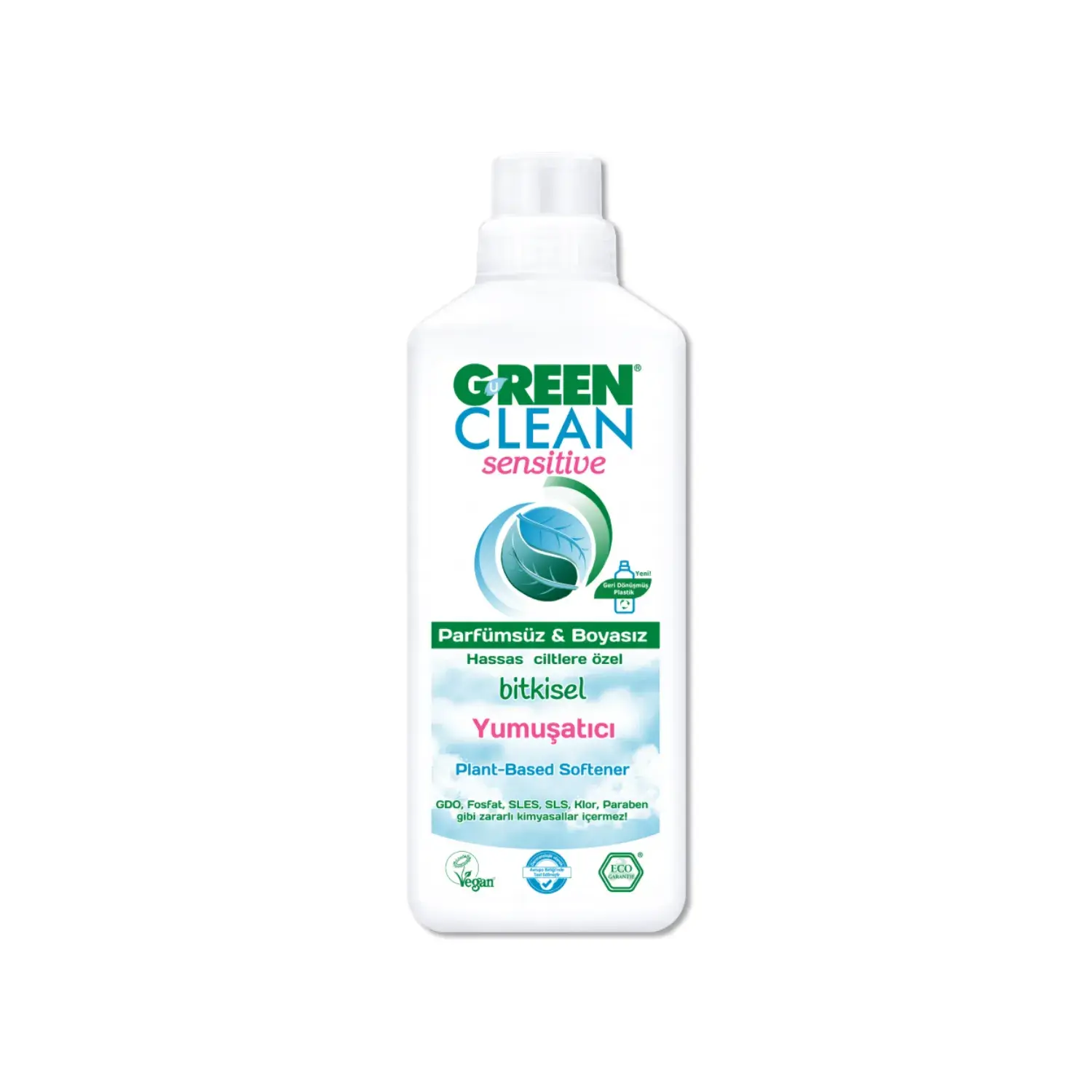 U Green Clean Sensitive Bitkisel Çamaşır Yumuşatıcı 1 L