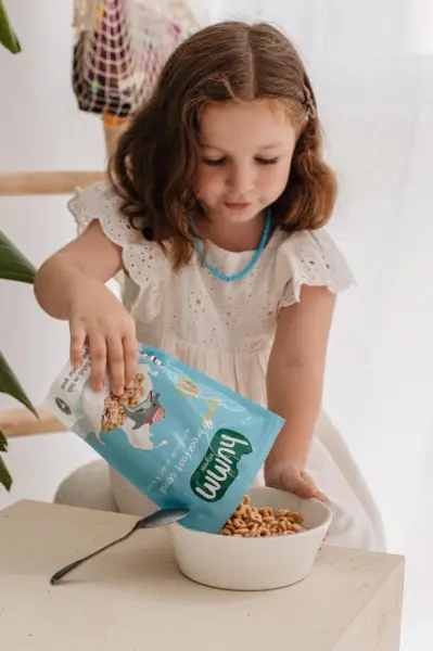 Humm Organik Tam Tahıllı Ve Ballı Kahvaltılık Gevrek - 80g ambalaj görseli