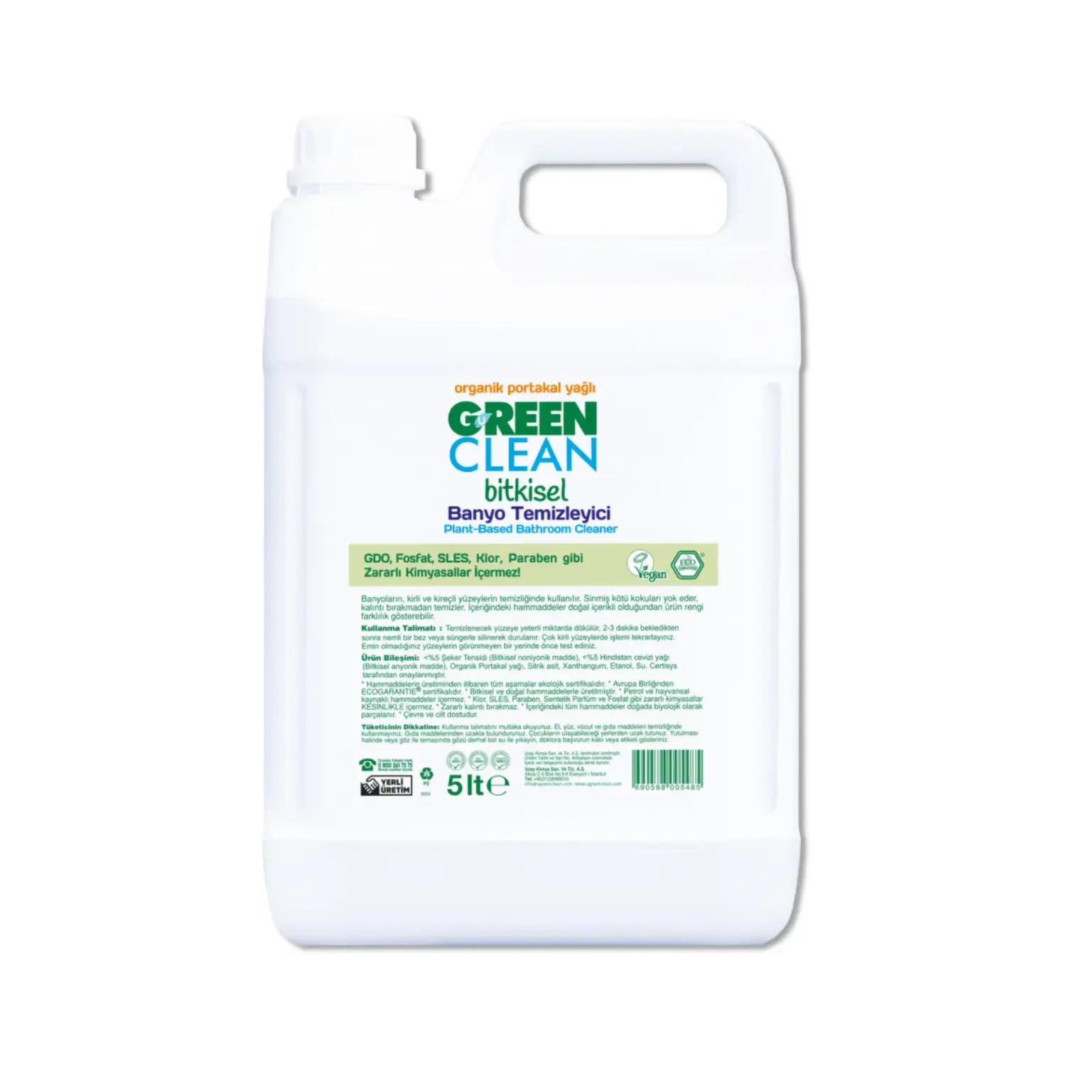 U Green Clean Bitkisel Banyo Temizleyici 5 L