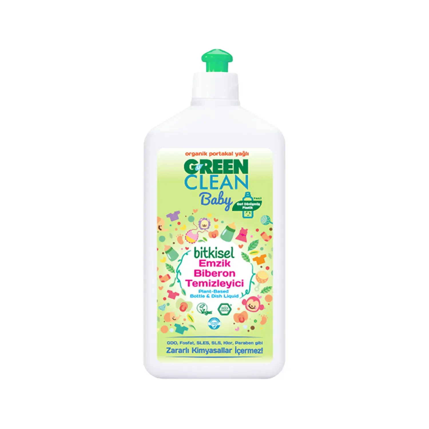 U Green Clean Baby Bitkisel Emzik ve Biberon Temizleyici 500 ml