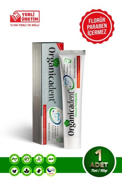 Organicadent Doğal Diş Macunu Florürsüz 75 ml