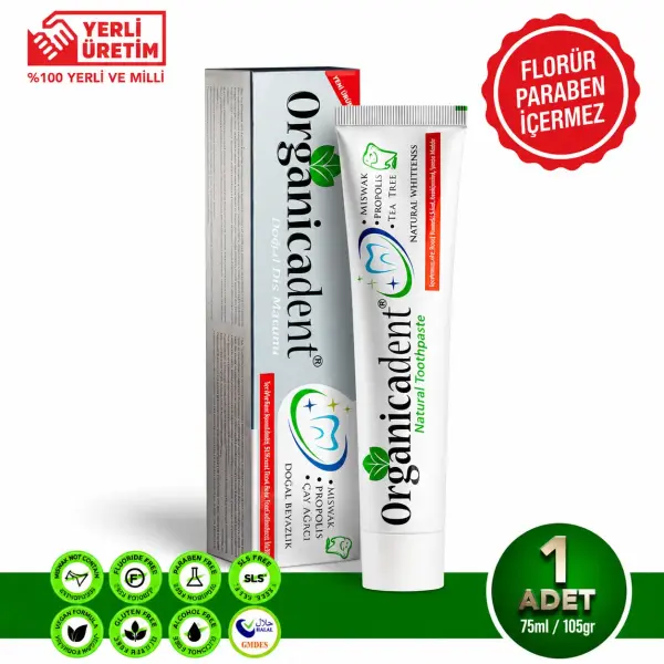 Doğal Diş Macunu Florürsüz 75ml