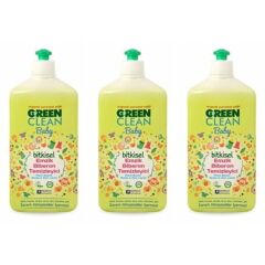 U Green Clean Baby Bitkisel  Biberon Emzik Temizleyici 3 x 500 ml