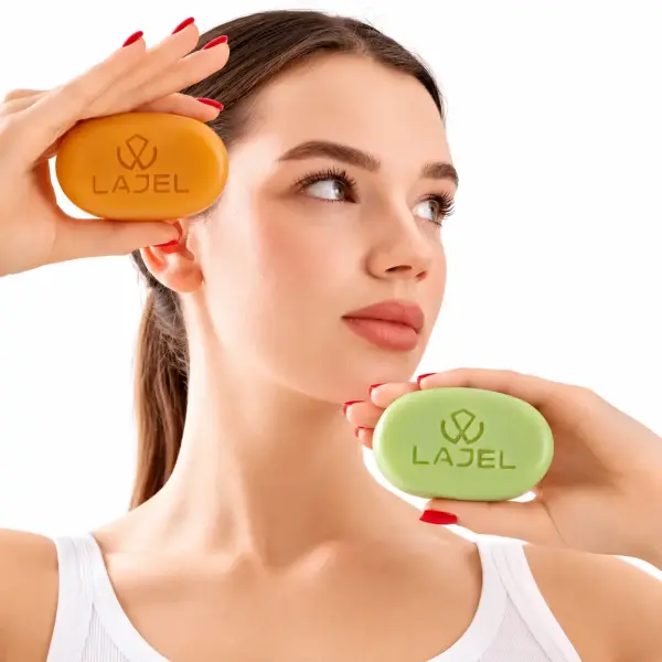 Lajel Premium 2'li Sabun Seti Kojik Asit C vitaminli, Zeytinyağlı Nemlendirici Sabun