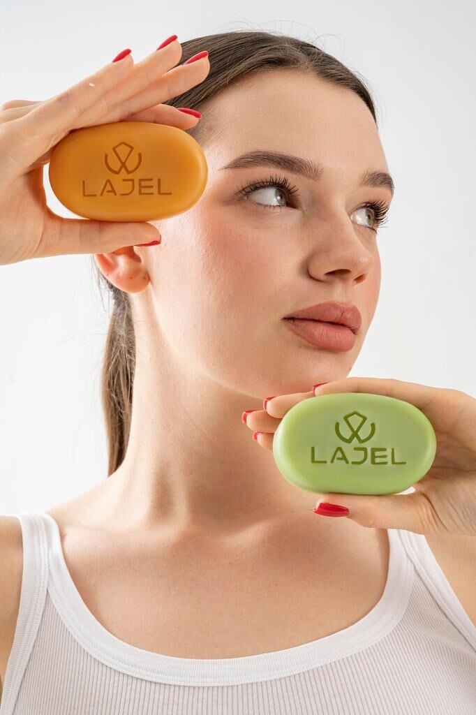 Lajel Premium 2'li Sabun Seti Kojik Asit C vitaminli, Zeytinyağlı Nemlendirici Sabun