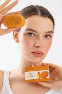 Lajel Premium 2'li Sabun Seti Kojik Asit C vitaminli, Zeytinyağlı Nemlendirici Sabun