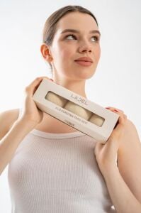 Lajel Premium %100 Doğal Çamaşır Kurutma Topu 3 Adet Doğal Yumuşatıcı Çamaşır Kurutma Makinesi Topu