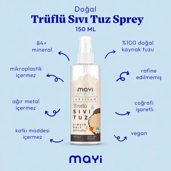 Mayi Tuz Artisan Trüflü Sıvı Tuz 150 ml ürün görseli