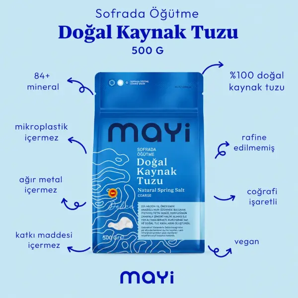 Mayi Sofrada Öğütme Kaynak Tuzu 500 Gr ürün görseli