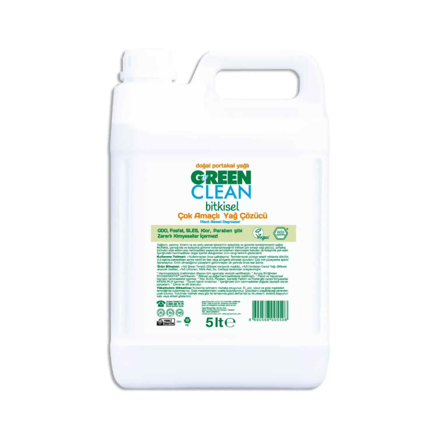 U Green Clean Yağ Çözücü 5 LT