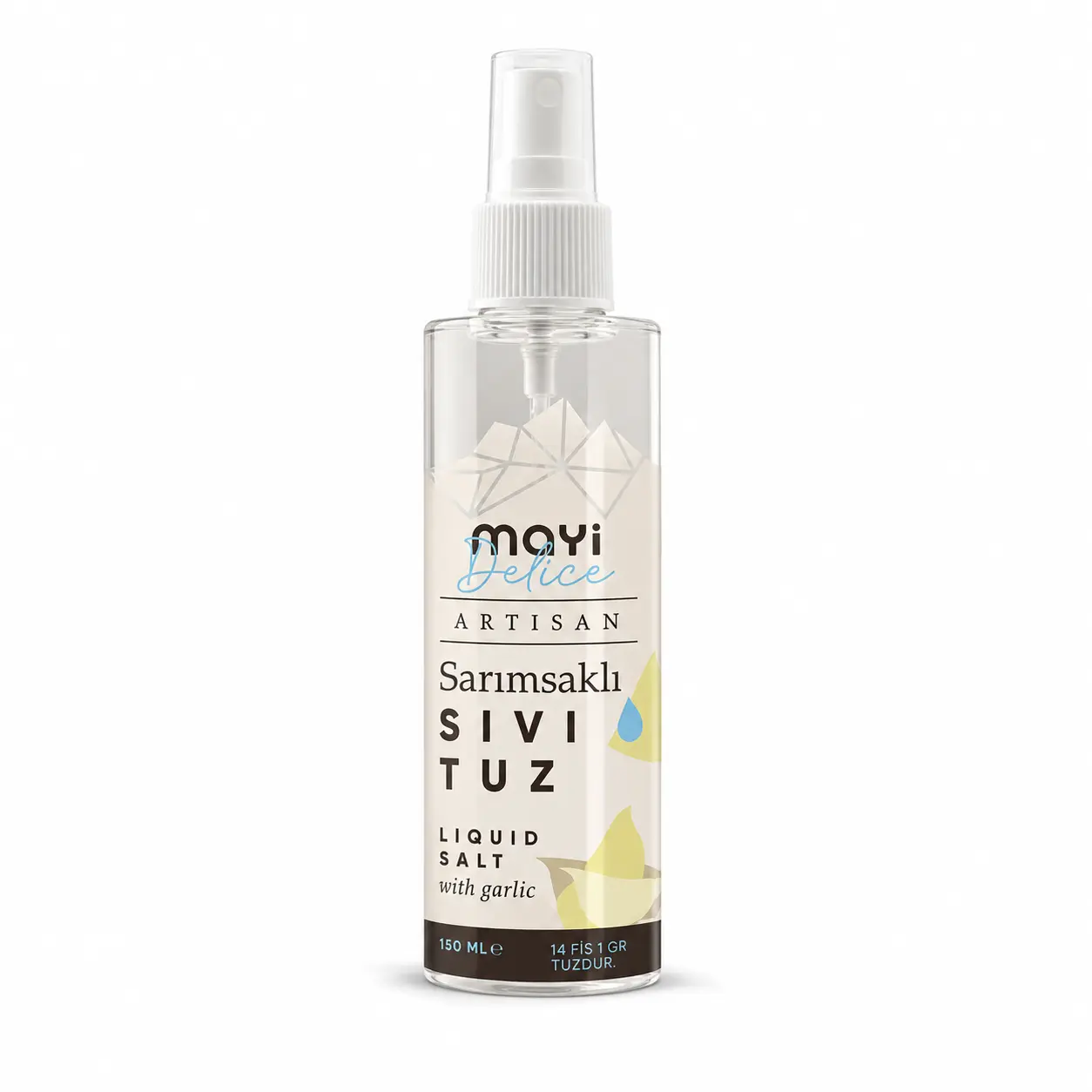 Mayi Tuz Mayi Artisan Sarımsaklı Sıvı Tuz 150 Ml