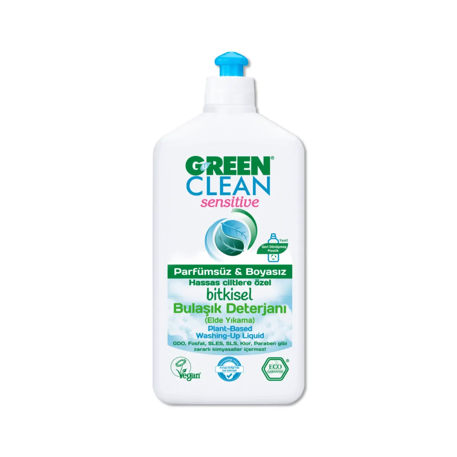 U Green Clean Sensitive Bulaşık Deterjanı 500 ML