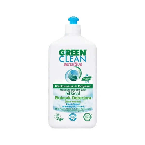 U Green Clean Sensitive Bitkisel Bulaşık Deterjanı 500 ml