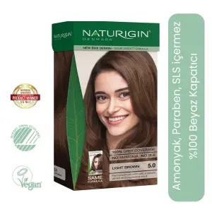 Naturigin Doğal Saç Boyası Açık Kahve 5.0