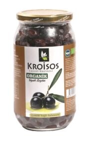 Kroisos Organik Siyah Zeytin (Gemlik Yağlı Salamura) 700 GR