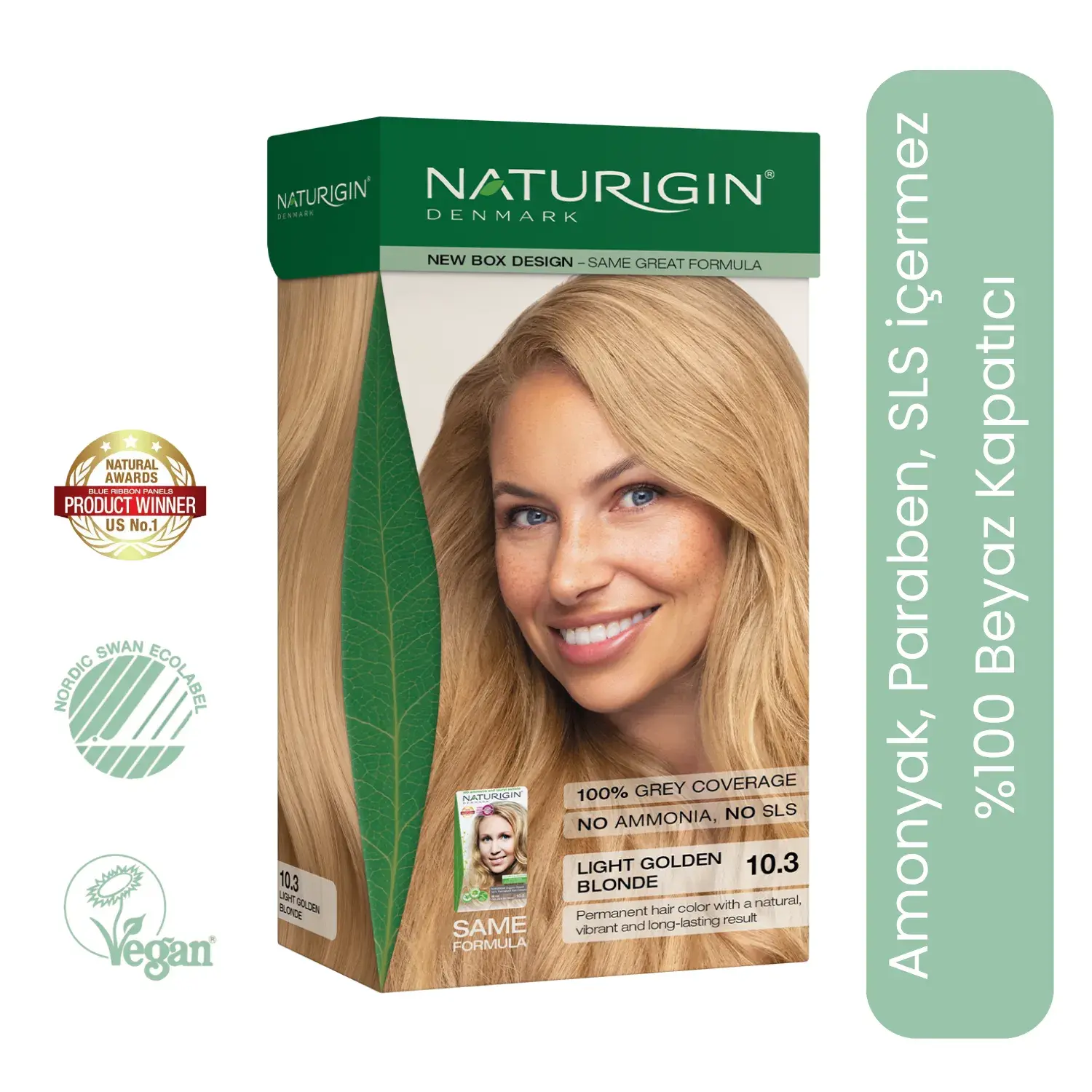 Naturigin Doğal Saç Boyası Açık Altın Sarısı 10.3
