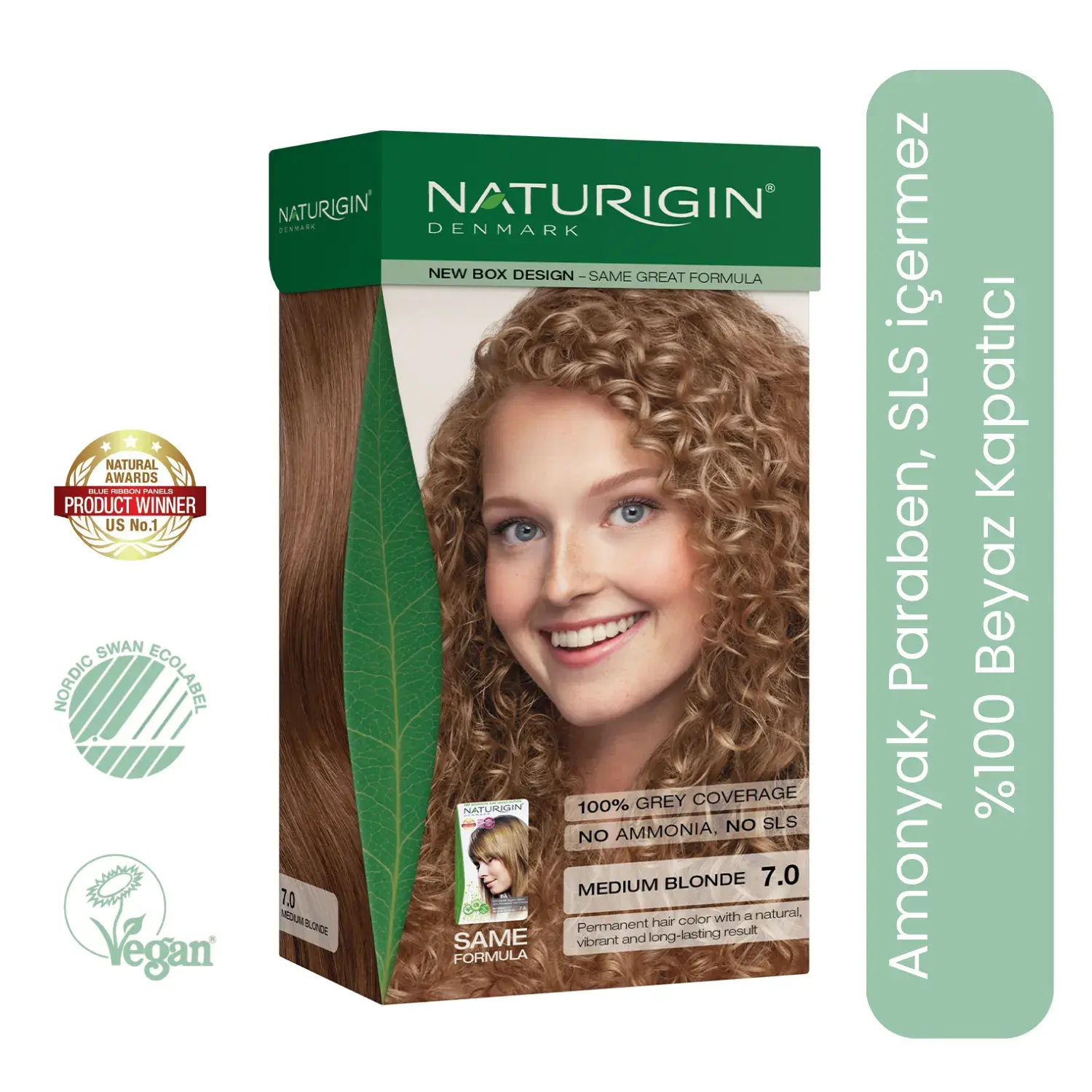 Naturigin Doğal Saç Boyası Orta Sarı 7.0