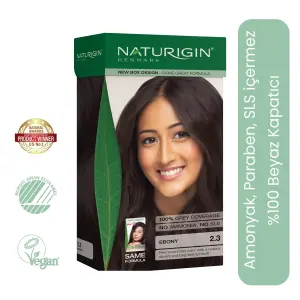 Naturigin Doğal Saç Boyası Abanoz Siyah 2.3