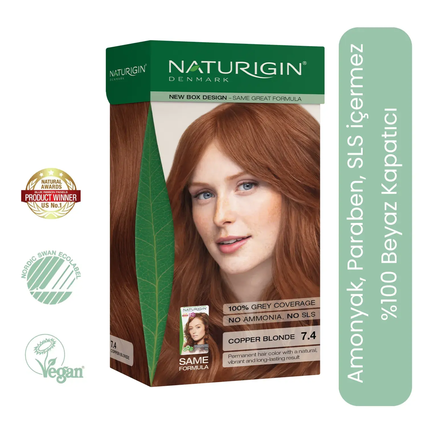 Naturigin Doğal Saç Boyası Bakır Sarı 7.4