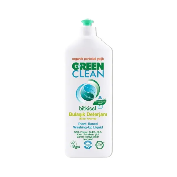 U Green Clean Bitkisel Bulaşık Deterjanı Elde Yıkama Organik Portakal Yağlı 730 ml