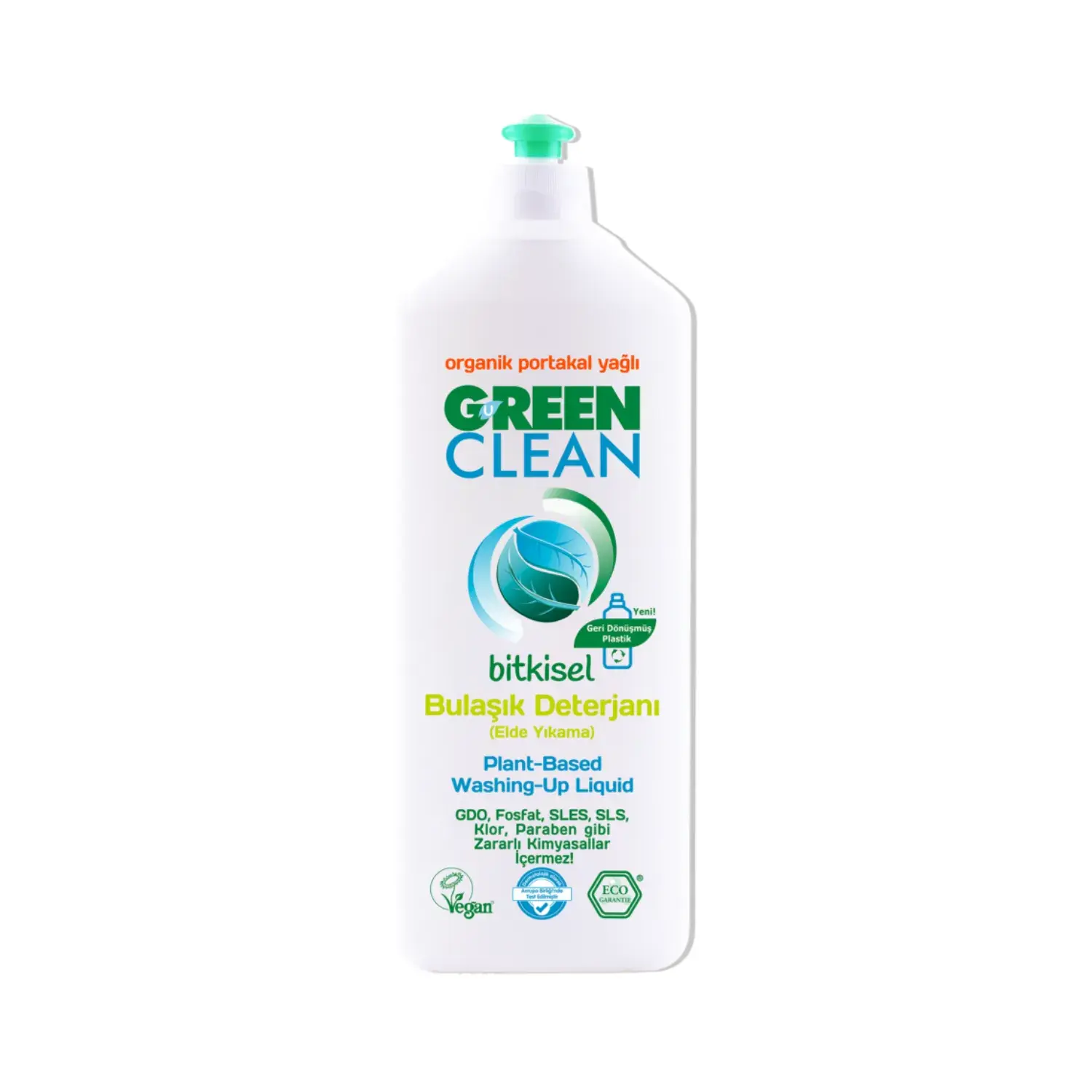 U Green Clean Bitkisel Bulaşık Deterjanı (Elde Yıkama) Organik Portakal Yağlı 730 ml