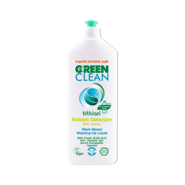 U Green Clean Bitkisel Bulaşık Deterjanı (Elde Yıkama) Organik Portakal Yağlı 730 ml