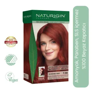 Naturigin Doğal Saç Boyası Yoğun Kızıl 7.55