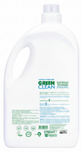 U Green Clean Çok Amaçlı Yüzey Temizleyici 2,75 LT