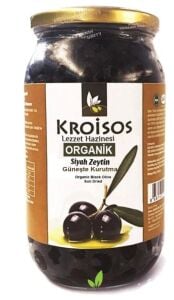 Kroisos Organik Siyah Zeytin Güneşte Kurutma 650 GR