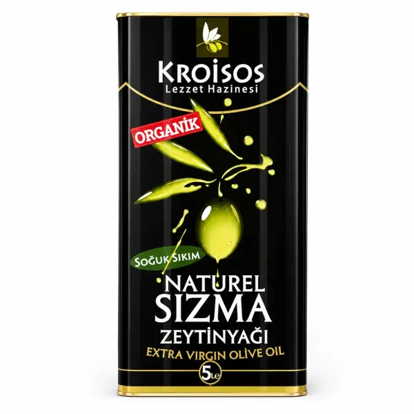 Kroisos Organik Naturel Sızma  Zeytinyağı 5 LT