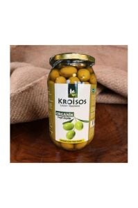 Kroisos Organik Yeşil Çizik Zeytin 600 GR