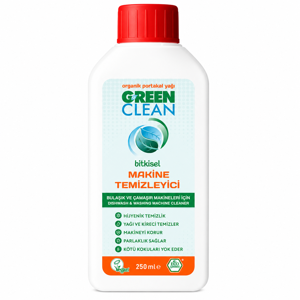 U Green Clean Bitkisel Çamaşır Makinesi Temizleyici Portakal 250 ml