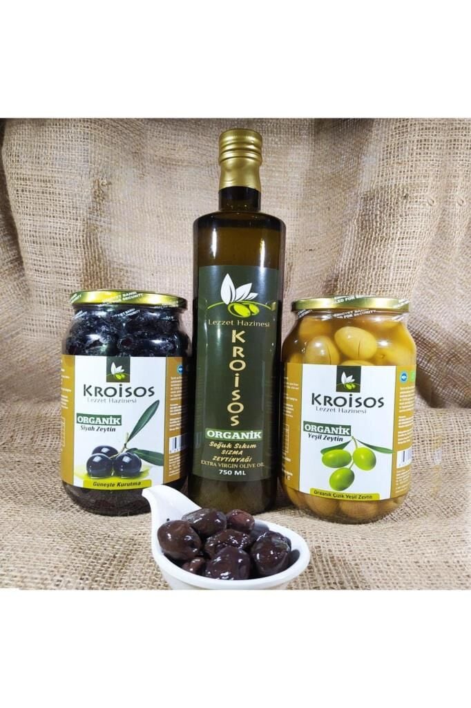 Kroisos Organik Zeytin Hediye Paketi