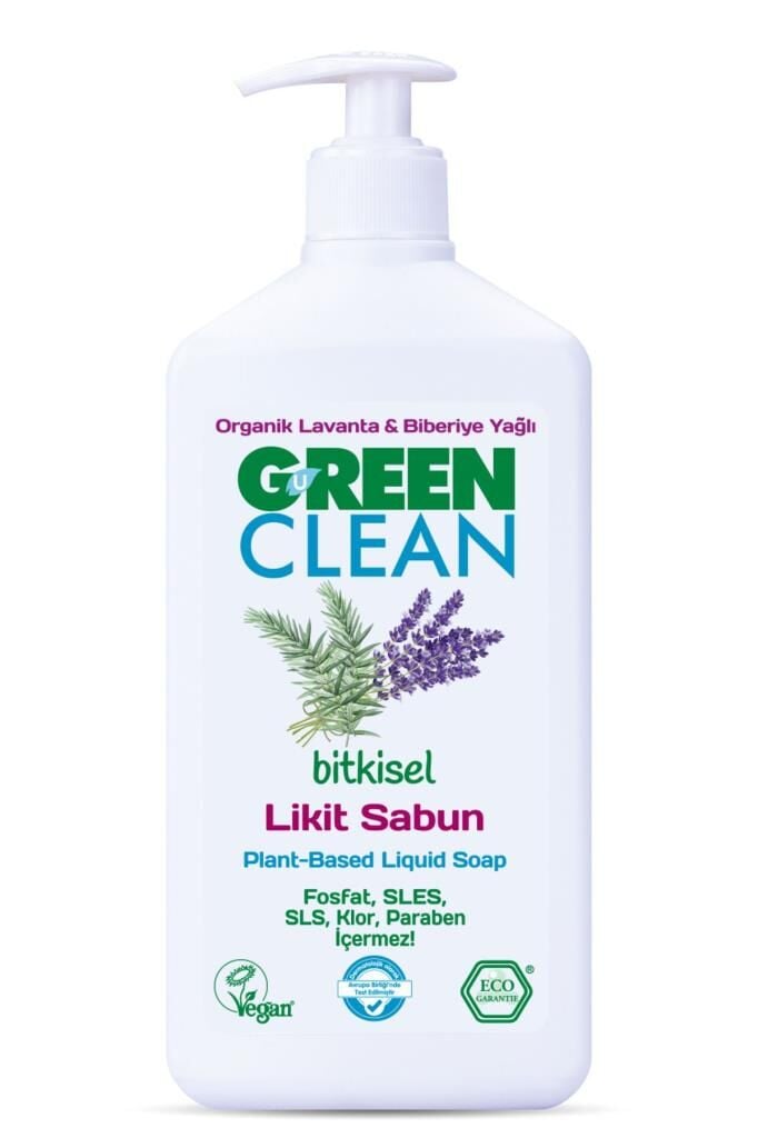U Green Clean Likit Sabun ( Lavanta & Biberiye ) 500 ml