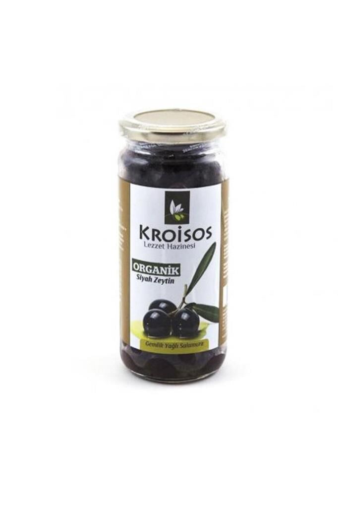Kroisos Organik Siyah Zeytin Gemlik Yağlı Salamura 310 GR