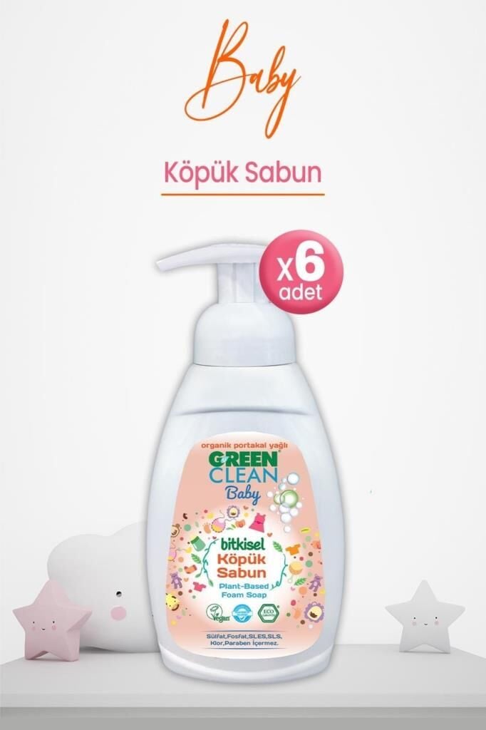 U Green Clean BABY Köpük Sabun 450 ML x 6 Adet