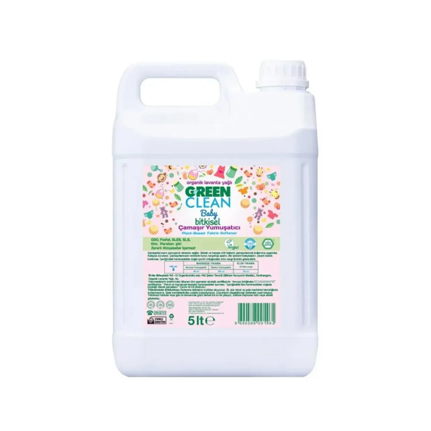 U Green Clean BABY Çamaşır Yumuşatıcı 5 LT