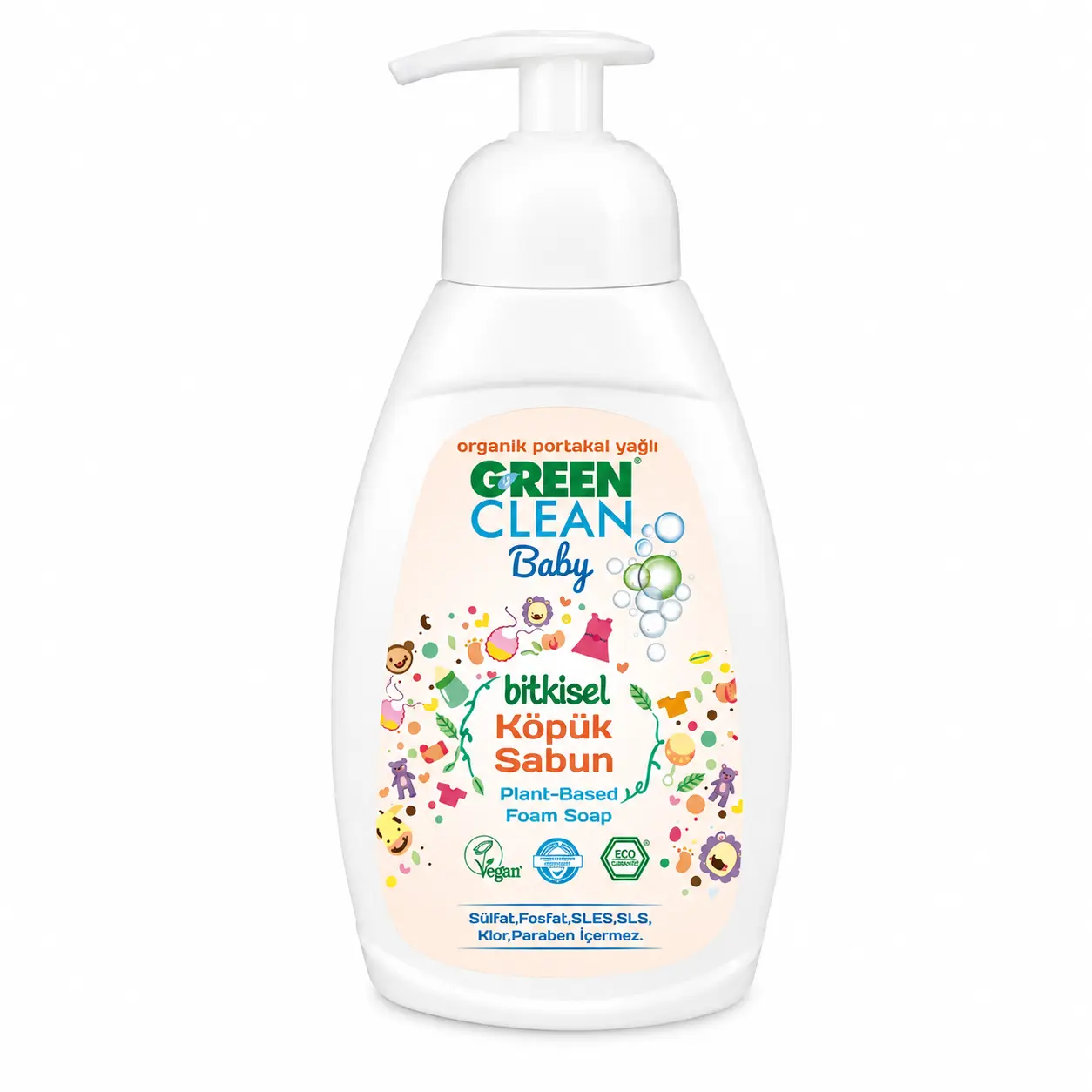 U Green Clean Bitkisel Köpük Sabun 450 ml
