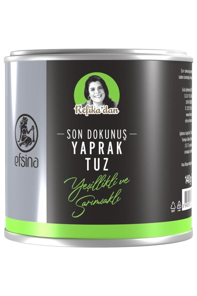 Efsina Sarımsak Ve Yeşillikli Yaprak Tuz Refika'dan 140 gr
