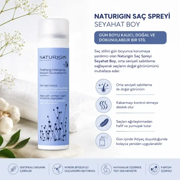 Naturigin Saç Spreyi Seyahat Boy 75 ml ambalaj görseli